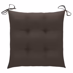 VidaXL 3073111 chaise d'extérieur Terrace Siège rembourré Teck Taupe - Vue supplémentaire 8