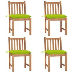 VidaXL 3073114 chaise d'extérieur Terrace Siège rembourré Teck Vert