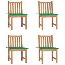 VidaXL 3073120 chaise d'extérieur Terrace Siège rembourré Teck Vert