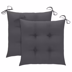 VidaXL 3073130 chaise d'extérieur Terrace Siège rembourré Teck Anthracite - Vue supplémentaire 6