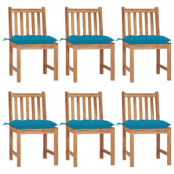 VidaXL 3073134 chaise d'extérieur Terrace Siège rembourré Teck Bleu