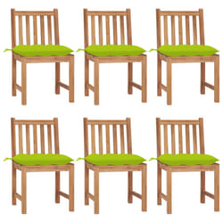 VidaXL 3073141 chaise d'extérieur Terrace Siège rembourré Teck Vert