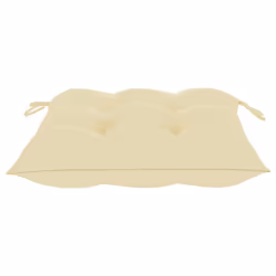 VidaXL 3073159 chaise d'extérieur Terrace Siège rembourré Teck Crème, Blanc - Vue supplémentaire 8