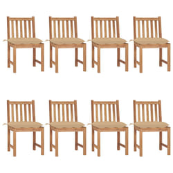VidaXL 3073160 chaise d'extérieur Terrace Siège rembourré Teck Beige