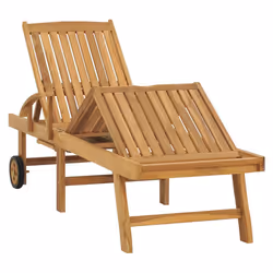 VidaXL 3073169 chaise d'extérieur Linge Acier galvanisé, Teck
