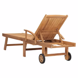 VidaXL 3073169 chaise d'extérieur Linge Acier galvanisé, Teck - Vue supplémentaire 5