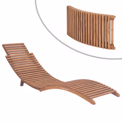 VidaXL 3073170 chaise d'extérieur Linge Teck