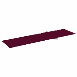 VidaXL 3073180 chaise d'extérieur Linge Siège rembourré Acier galvanisé, Teck Rouge - Vue supplémentaire 8