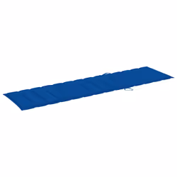 VidaXL 3073181 chaise d'extérieur Linge Siège rembourré Acier galvanisé, Teck Bleu - Vue supplémentaire 8