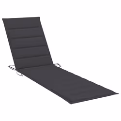 VidaXL 3073186 chaise d'extérieur Linge Siège rembourré Acier galvanisé, Teck Anthracite - Vue supplémentaire 7