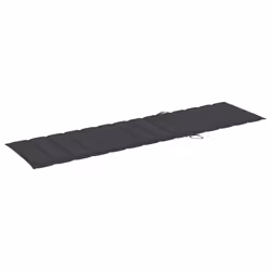 VidaXL 3073186 chaise d'extérieur Linge Siège rembourré Acier galvanisé, Teck Anthracite - Vue supplémentaire 8