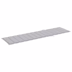 VidaXL 3073187 chaise d'extérieur Linge Siège rembourré Acier galvanisé, Teck Gris - Vue supplémentaire 8