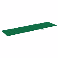 VidaXL 3073191 chaise d'extérieur Linge Siège rembourré Acier galvanisé, Teck Vert - Vue supplémentaire 8