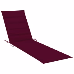 VidaXL 3073195 chaise d'extérieur Linge Siège rembourré Acier galvanisé, Teck Rouge - Vue supplémentaire 7