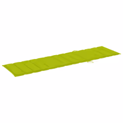VidaXL 3073197 chaise d'extérieur Linge Siège rembourré Acier galvanisé, Teck Vert - Vue supplémentaire 8