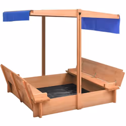 Ce bac à sable en bois avec un toit apporte beaucoup de plaisir à vos enfants ! Cette maison de jeu est fabriquée en bois de  ...