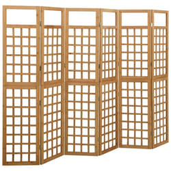Vidaxl - Cloison de séparation à 6 panneaux Bois de pin 242,5x180 cm