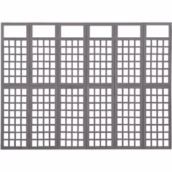 Cette cloison de séparation de pièce/patio, qui peut également être utilisée comme treillis, fonctionne comme un support parf ...