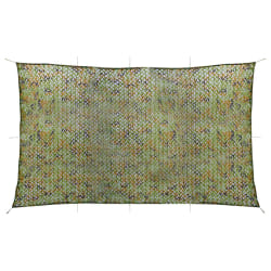 vidaXL Filet de camouflage avec sac de rangement 2x7 m Vert
