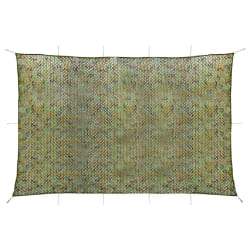 vidaXL Filet de camouflage avec sac de rangement 4x5 m Vert