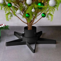 vidaXL Support de sapin de Noël Noir 47x47x13,5 cm - TU