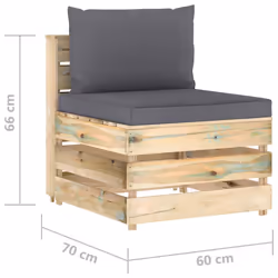 VidaXL 3074507 banc de jardin Bois - Vue supplémentaire 6