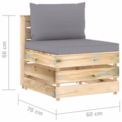 VidaXL 3074508 banc de jardin Bois - Vue supplémentaire 6