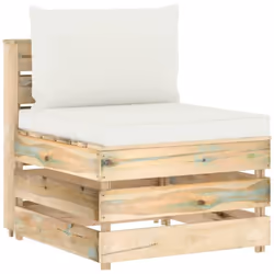 Ce canapé de milieu en bois est un choix idéal pour vous détendre, profiter du beau temps, faire une sieste ou discuter en fa ...
