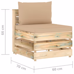 VidaXL 3074510 banc de jardin Bois - Vue supplémentaire 6