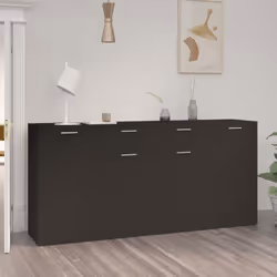 Description générale Ce buffet au design minimaliste est un ajout pratique et décoratif à votre intérieur. Fabriqué en bois d ...