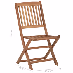 VidaXL 3074939 chaise d'extérieur Terrace Bois d'acacia - Vue supplémentaire 7