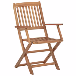 VidaXL 3074943 chaise d'extérieur Terrace Siège rembourré Bois d'acacia Beige - Vue supplémentaire 4