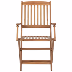 VidaXL 3074947 chaise d'extérieur Terrace Siège rembourré Bois d'acacia Noir - Vue supplémentaire 5