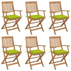 VidaXL 3074966 chaise d'extérieur Terrace Siège rembourré Bois d'acacia Vert