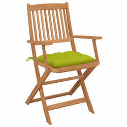 VidaXL 3074966 chaise d'extérieur Terrace Siège rembourré Bois d'acacia Vert