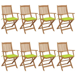 VidaXL 3074978 chaise d'extérieur Terrace Siège rembourré Bois d'acacia Vert