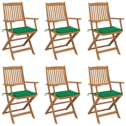 VidaXL 3074999 chaise d'extérieur Terrace Siège rembourré Bois d'acacia Vert