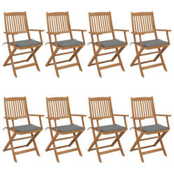 VidaXL 3075022 chaise d'extérieur Terrace Siège rembourré Bois d'acacia Gris