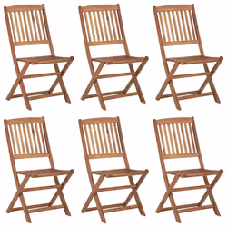 VidaXL 3075028 chaise d'extérieur Terrace Siège rembourré Bois d'acacia Noir
