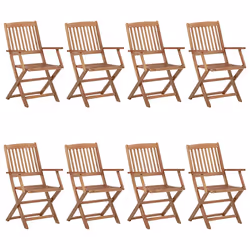 VidaXL 3075032 chaise d'extérieur Terrace Siège rembourré Bois d'acacia Vert