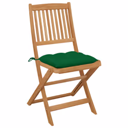 VidaXL 3075041 chaise d'extérieur Terrace Siège rembourré Bois d'acacia Vert