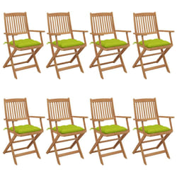 VidaXL 3075047 chaise d'extérieur Terrace Siège rembourré Bois d'acacia Vert