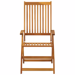 VidaXL 3075060 chaise d'extérieur Terrace Siège rembourré Bois d'acacia Rouge - Vue supplémentaire 4