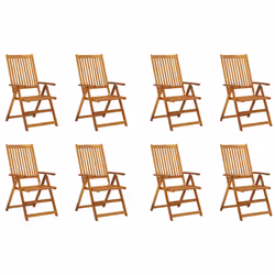 VidaXL 3075061 chaise d'extérieur Terrace Siège rembourré Bois d'acacia Noir