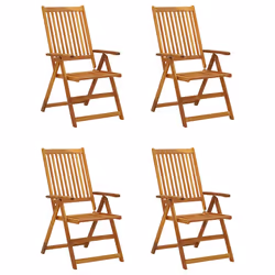 VidaXL 3075064 chaise d'extérieur Terrace Siège rembourré Bois d'acacia Bleu