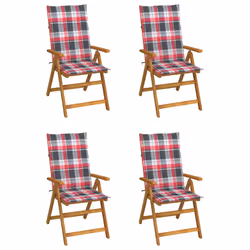 VidaXL 3075067, Terrace, Siège rembourré, Bois d'acacia, Polyester, 570 mm, 690 mm