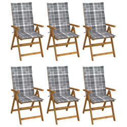VidaXL 3075068 chaise d'extérieur Terrace Siège rembourré Bois d'acacia