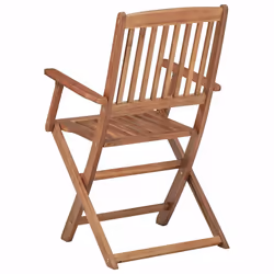 VidaXL 3075085 chaise d'extérieur Terrace Siège rembourré Bois d'acacia Anthracite - Vue supplémentaire 7