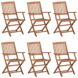 VidaXL 3075087 chaise d'extérieur Terrace Siège rembourré Bois d'acacia Crème
