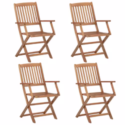 VidaXL 3075091 chaise d'extérieur Terrace Siège rembourré Bois d'acacia Rouge - Vue supplémentaire 3